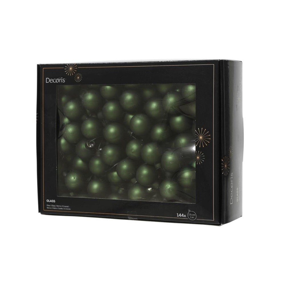 BOX 144 MINI SFERE VETRO D2.5